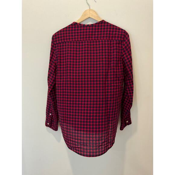Isabel Marant Etoile Plaid‎ Henley Pullover Shirt - Picture 3 of 5